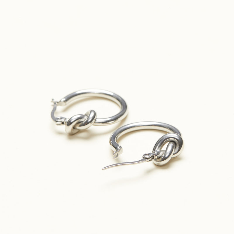 French Knot Hoop Earrings
