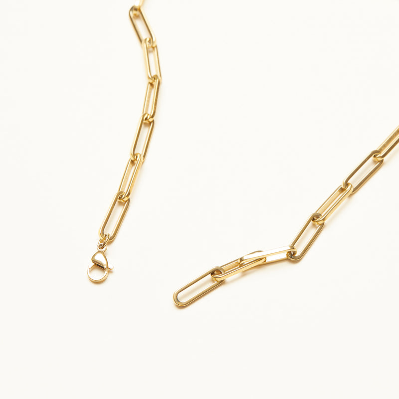 Thick Paperclip Chain Necklace