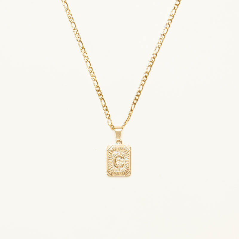 Monogram Initial Charm Necklace