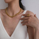 Thick Paperclip Chain Necklace